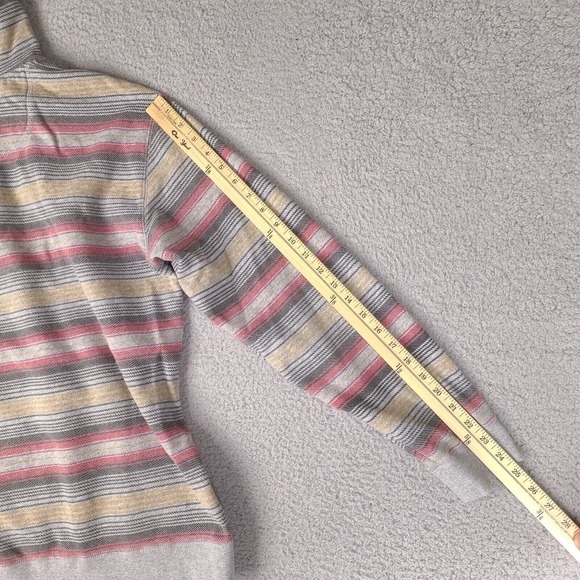 DC Shoes Hoodie Mens Medium Multicolor Sweatshirt Hooded Long Sleeve 1/4 Button - Picture 15 of 16